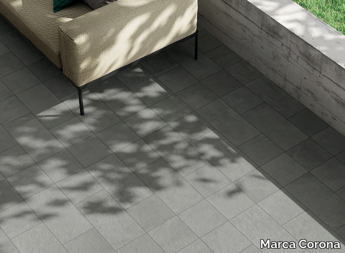 VIE DELLA PIETRA ORIENTE - Porcelain stoneware outdoor floor tiles with stone effect _ Marca Corona