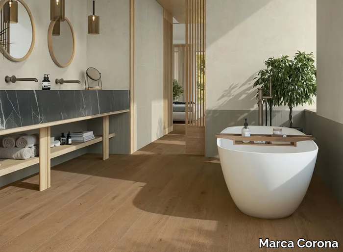 ELISIR TOUCH MIELE - Porcelain stoneware wall/floor tiles with wood effect _ Marca Corona