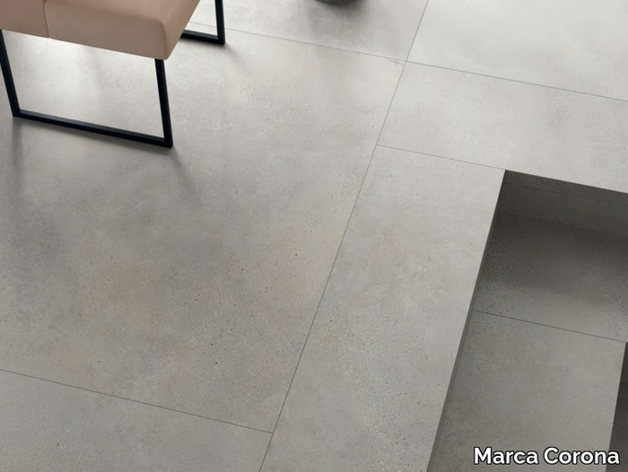 PHASE GREY - Porcelain stoneware wall/floor tiles with concrete effect _ Marca Corona