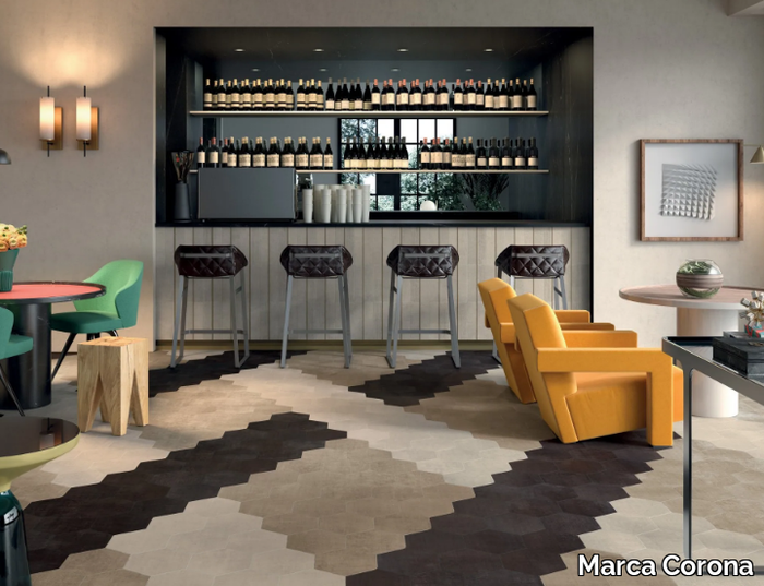 TEXTILE SAND - Porcelain stoneware wall tiles / flooring _ Marca Corona