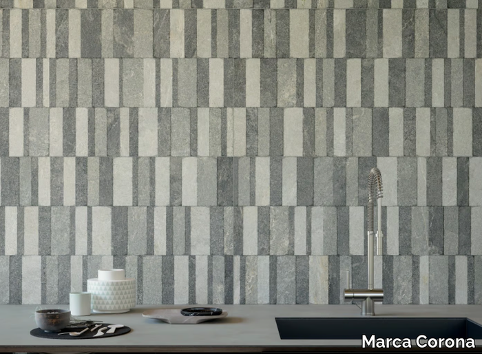 ARKIQUARTZ BLOCK - Full-body porcelain stoneware wall tiles / flooring _ Marca Corona