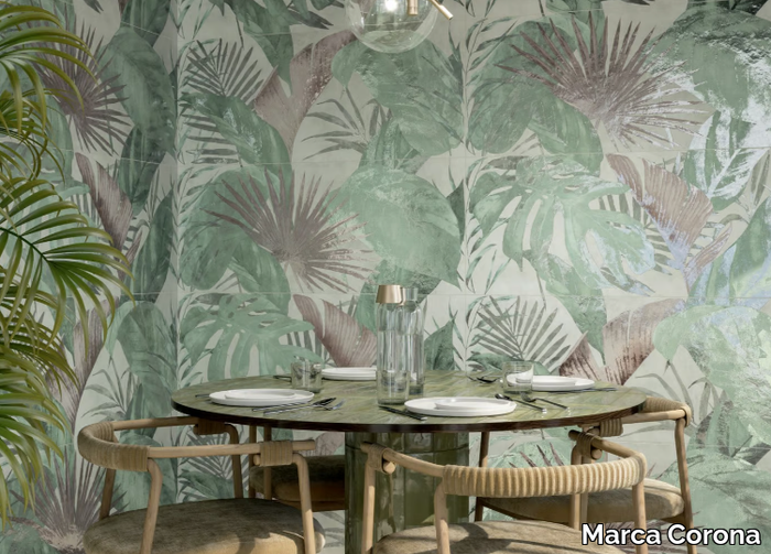 MIRABILIA WILD FOLIAGE - Rectified porcelain stoneware wall tiles _ Marca Corona