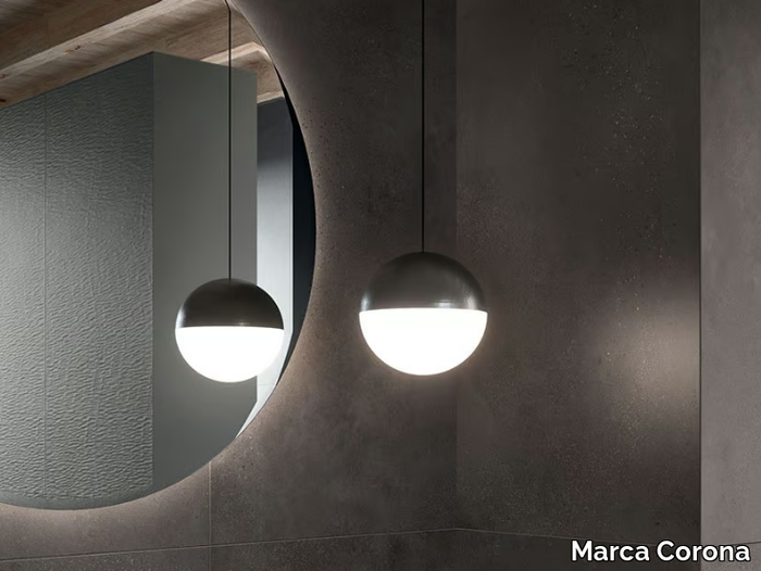 PHASE DARK - Porcelain stoneware wall/floor tiles with concrete effect _ Marca Corona