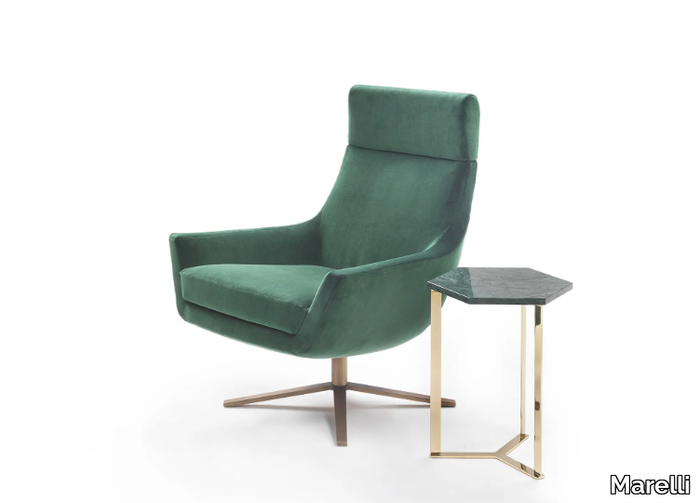 JOY - Armchair with 4-spoke base high-back _ Marelli