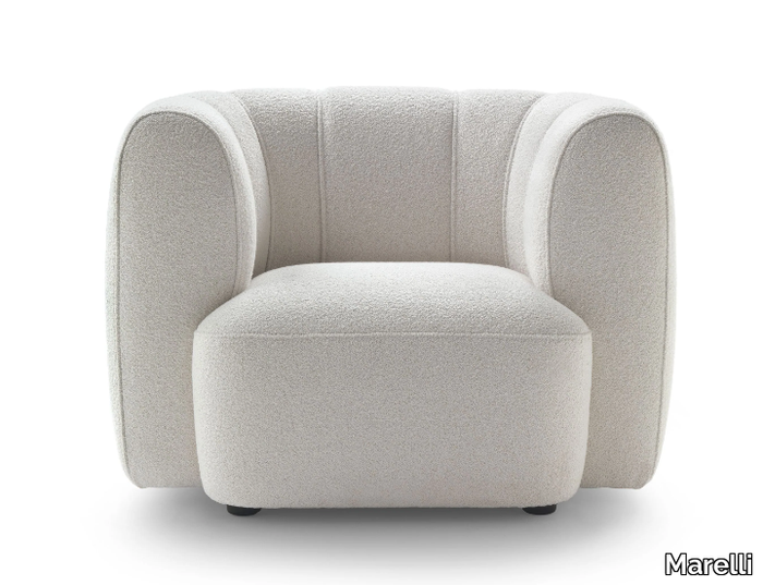 MILO - Fabric armchair with armrests _ Marelli