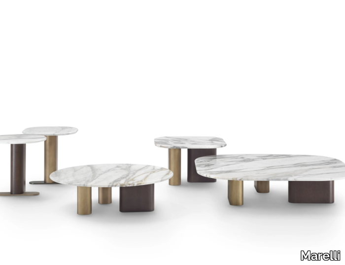 ONNO - Coffee table with marble top _ Marelli