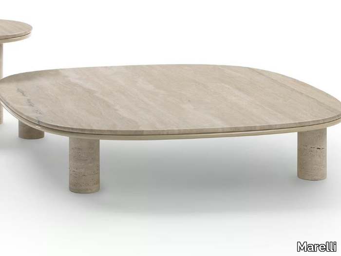 SIMMY - Square marble coffee table _ Marelli