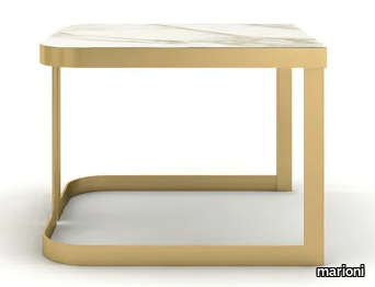 CLARK - Low square marble coffee table _ marioni