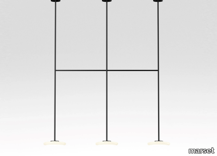 IHANA x3 - LED glass and steel ceiling lamp _ Marset