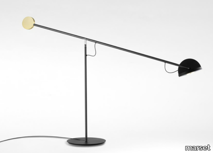 COPÉRNICA M - With swing arm steel table lamp _ Marset