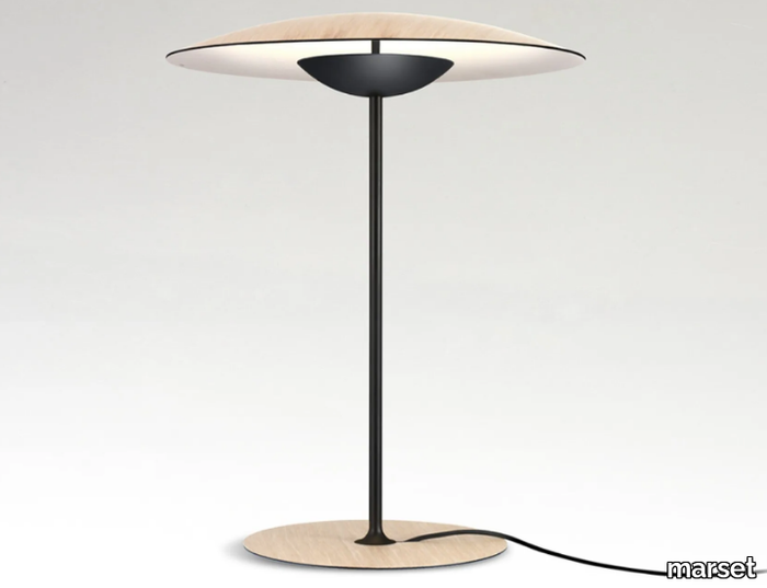 GINGER - LED aluminium and wood table lamp _ Marset