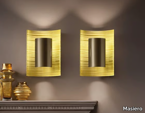 EBE A - LED brass wall lamp _ Masiero