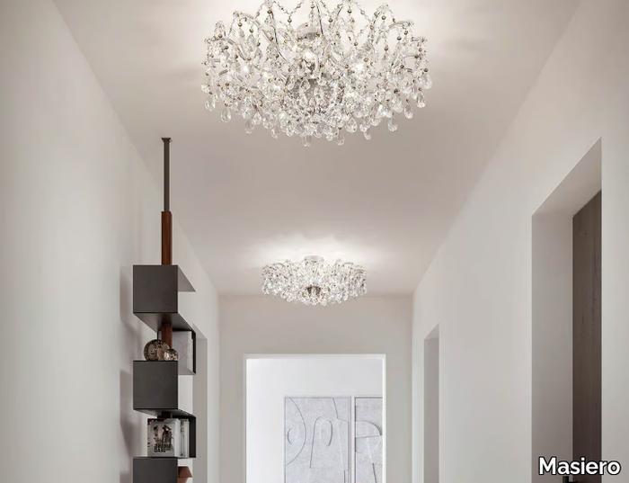 AQABA PL 5/82/36 - Ceiling lamp with crystals _ Masiero