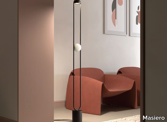 LUPPITER STL 1 11 AL - LED metal floor lamp _ Masiero