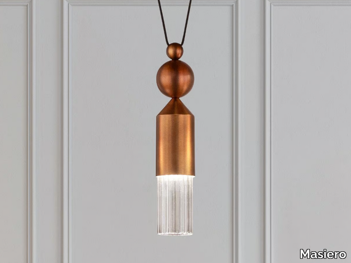 NAPPE N4 - LED painted metal pendant lamp _ Masiero