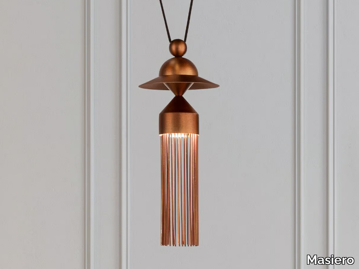 NAPPE N8 - LED painted metal pendant lamp _ Masiero