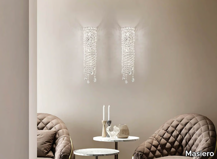 NUAGE A 2/13/73 - Wall lamp with crystals _ Masiero