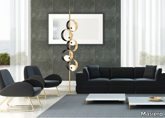 SOUND STL5 - Metal floor lamp _ Masiero