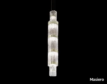 VEGAS S VRT180 - LED glass pendant lamp _ Masiero