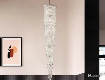 CRISTALLE S 6/33/210 - Pendant lamp with crystals _ Masiero