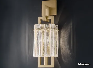 CREK A1 - Metal and glass wall lamp _ Masiero