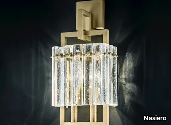 CREK A2 - Metal and glass wall lamp _ Masiero