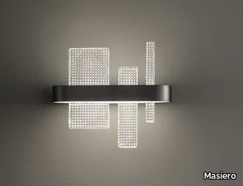 RIBBON A37 - LED wall light in metal and glass _ Masiero