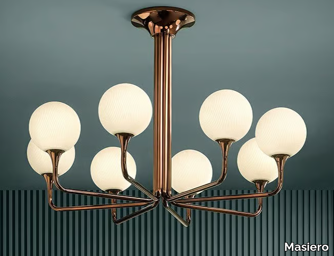 TEE PL8 RD120 - Murano glass ceiling lamp _ Masiero