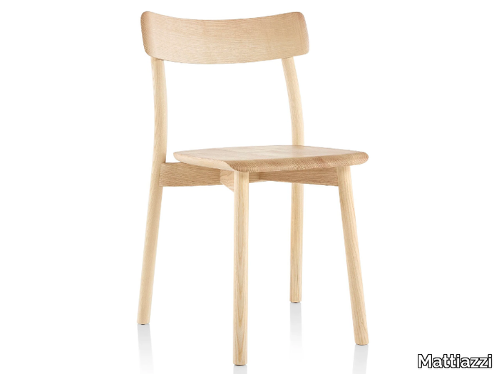 MC8 CHIARO - Ash chair open back _ Mattiazzi