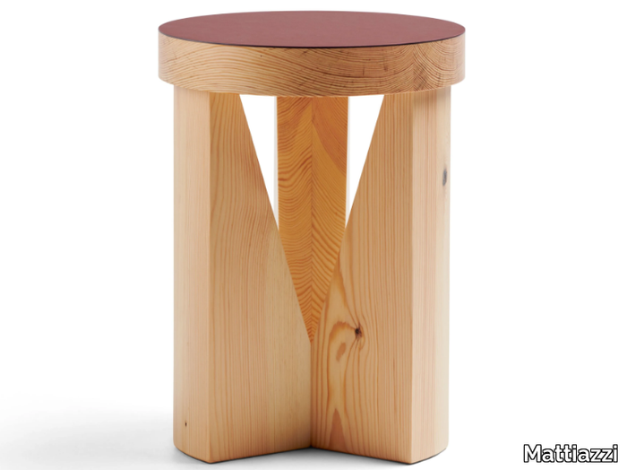 MC20 CUGINO - Low pine stool _ Mattiazzi