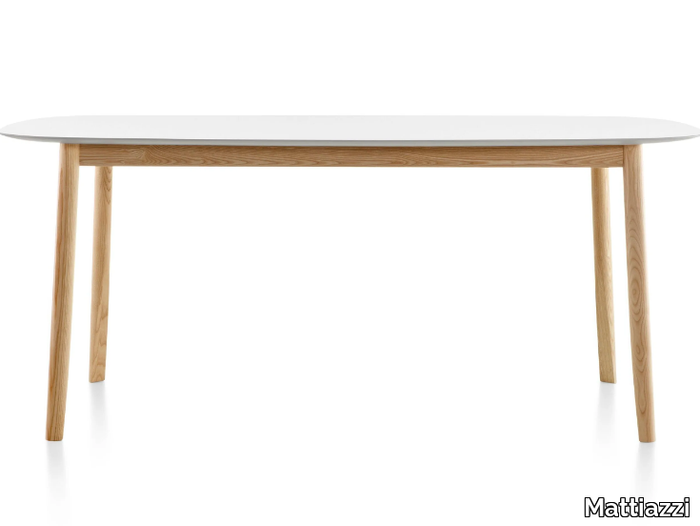 MC2 BRANCA - Rectangular MDF table _ Mattiazzi