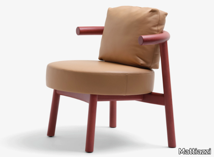 MC5 SOLO - Stackable ash armchair with armrests _ Mattiazzi