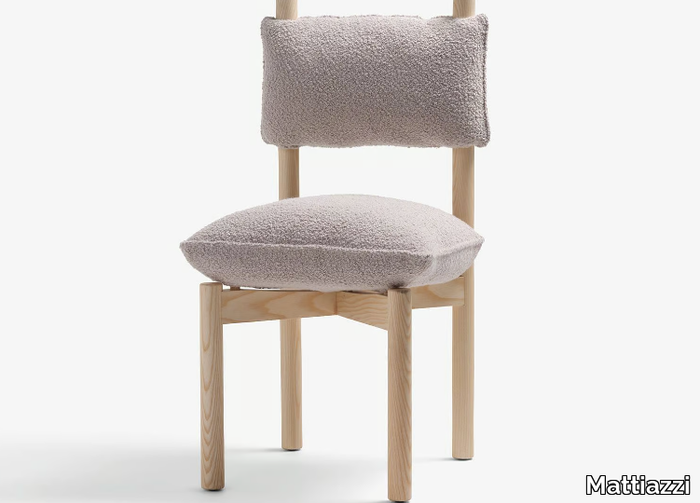 MC25 PAF PAF - Upholstered ash and fabric chair _ Mattiazzi