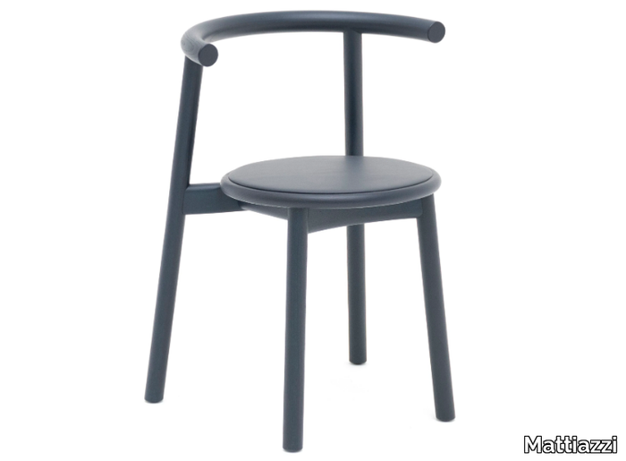 MC5 SOLO - Stackable ash chair with integrated cushion _ Mattiazzi