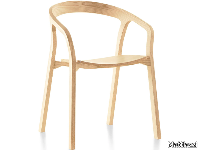 MC1 SHE SAID - Ash chair with armrests _ Mattiazzi