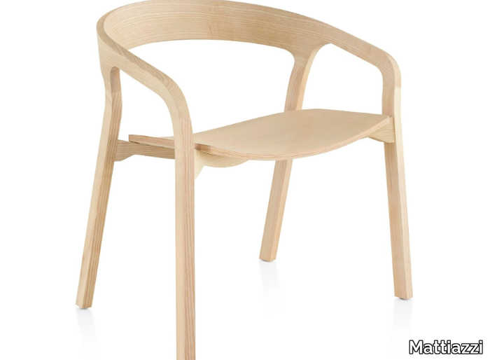 MC1 SHE SAID - Ash chair with armrests _ Mattiazzi