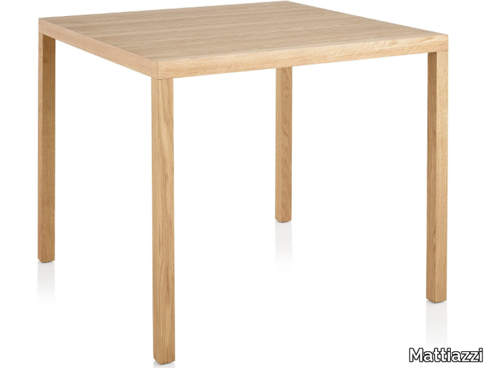 MC14 PRIMO - Square beech dining table _ Mattiazzi