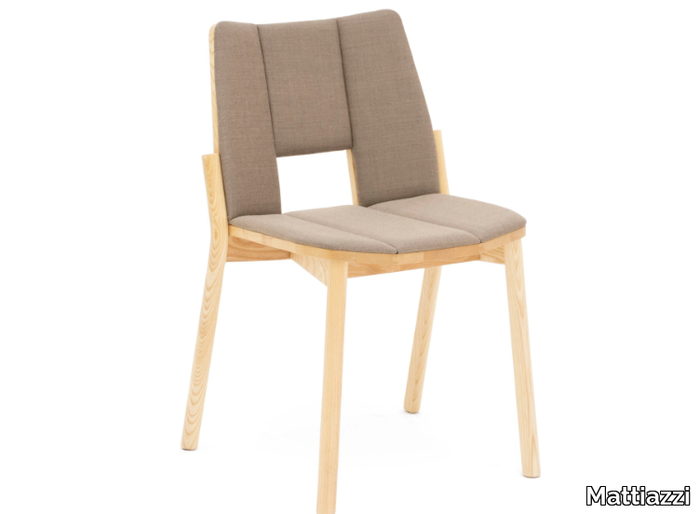 MC12 TRONCO - Ash chair with integrated cushion _ Mattiazzi