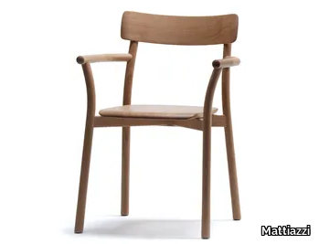 MC8 CHIARO - Oak chair with armrests _ Mattiazzi