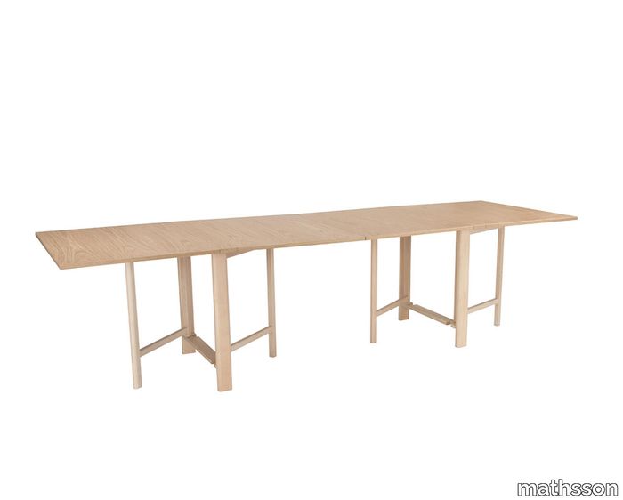 Folding table-Fällbord med bordsskivor i Ek