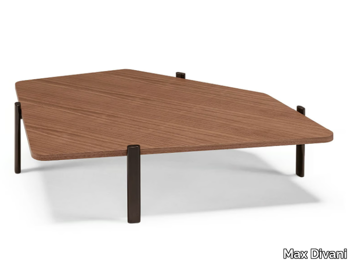 MUZZLE - Low wooden coffee table _ Max Divani