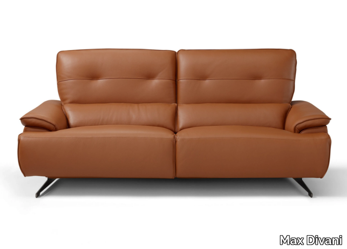 RAFFAELLO - Recliner leather sofa _ Max Divani