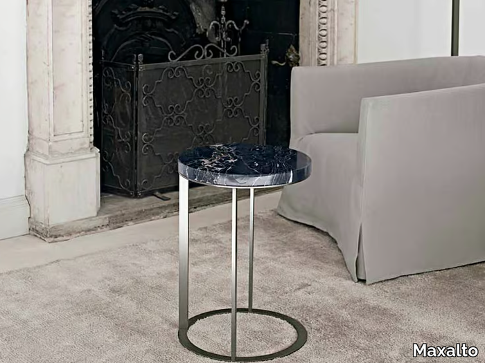 LITHOS - Round marble coffee table _ Maxalto