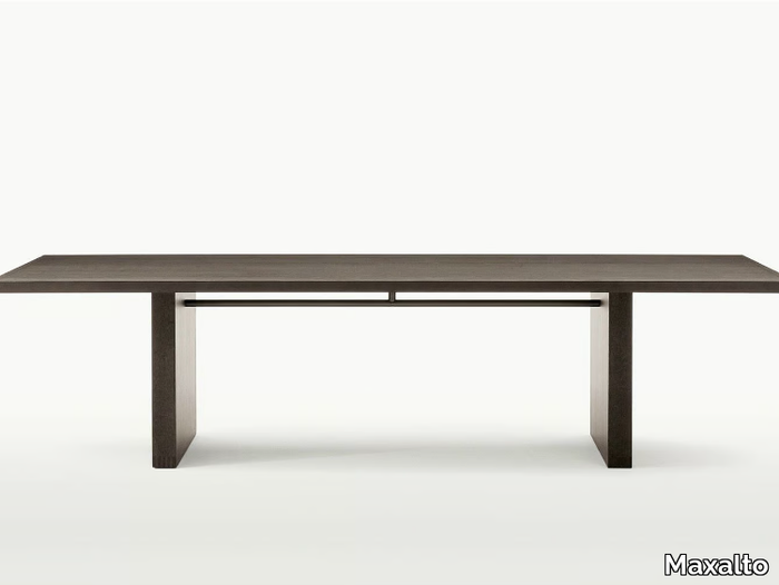 SIMPOSIO - Rectangular oak table _ Maxalto