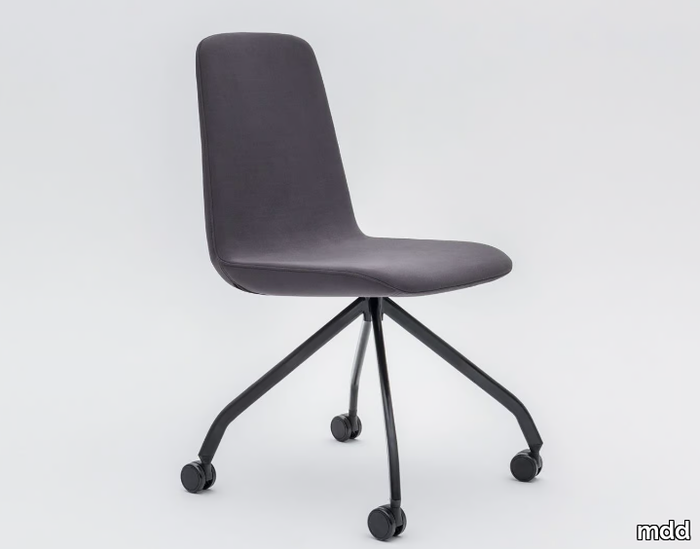 ULTI P7KM, P7MT - Trestle-based fabric chair with castors _ mdd