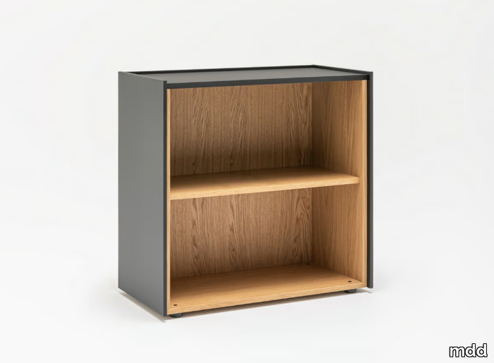 VIGA - Open freestanding low wooden office shelving _ mdd