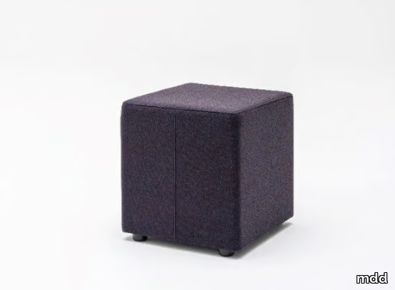 MIX - Upholstered square fabric pouf _ mdd