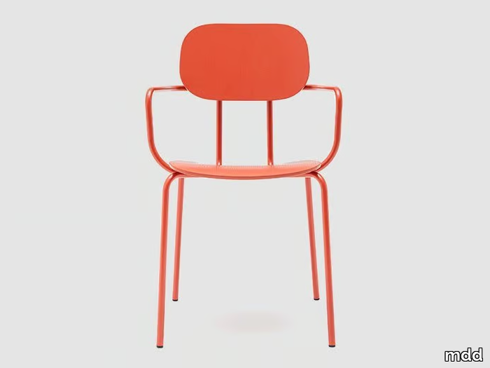 NEW SCHOOL - Fabric chair with armrests _ mdd