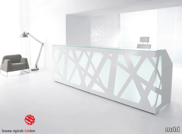 ZIG-ZAG - Modular reception desk with Built-In Lights _ mdd