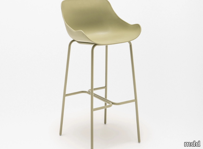 BALTIC - High polypropylene stool with footrest _ mdd